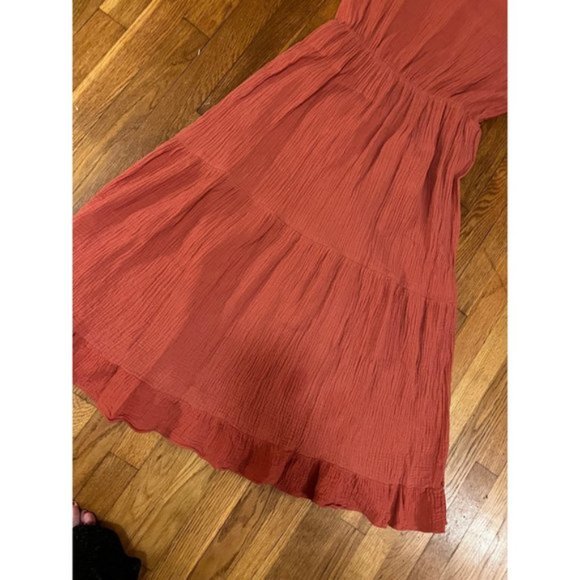 Rust Orange Summer Dress PL - Picture 2 of 8